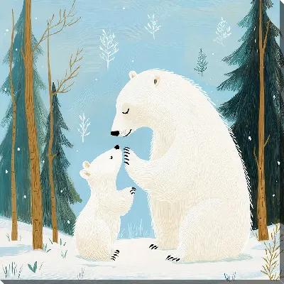 Картина маслом Веселые животные №31