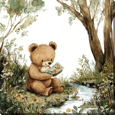 Картина маслом Веселые животные №42