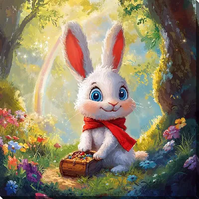 Картина маслом Веселые животные №48