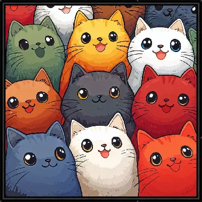 Картина Весёлые котики №25