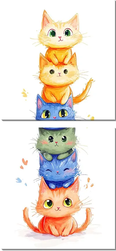 Модульная картина Весёлые котики №29