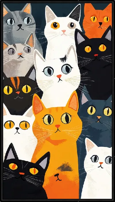 Картина Весёлые котики №41