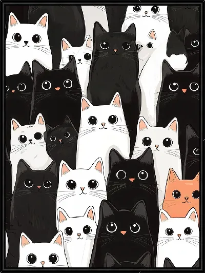 Картина Весёлые котики №42