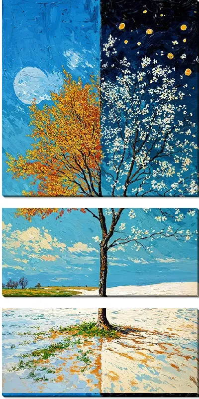 Модульная картина Времена года №2