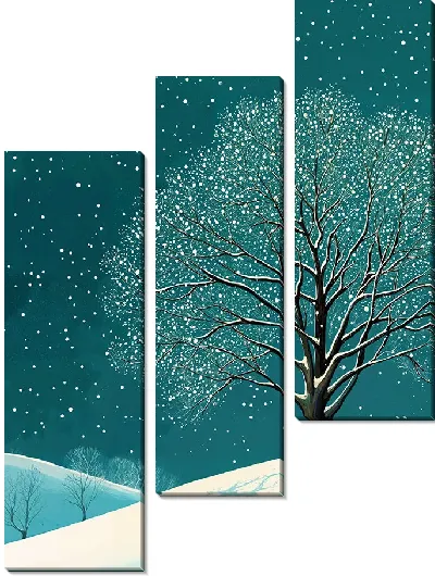 Модульная картина Арт природа деревьев №19