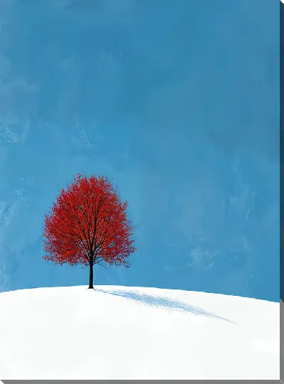 Картина маслом Арт природа деревьев №24