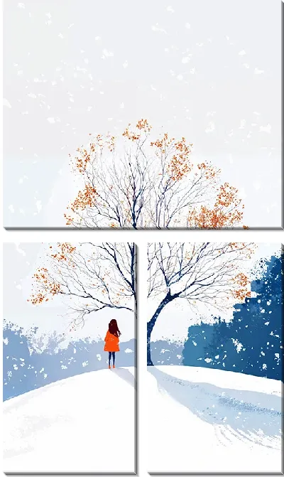Модульная картина Арт природа деревьев №25