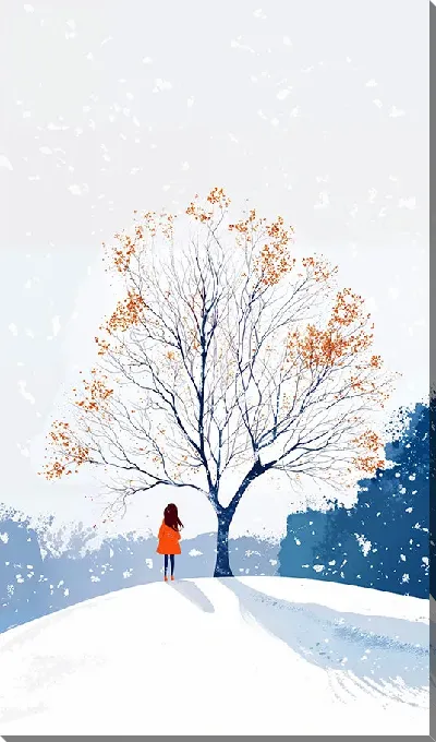 Картина маслом Арт природа деревьев №25