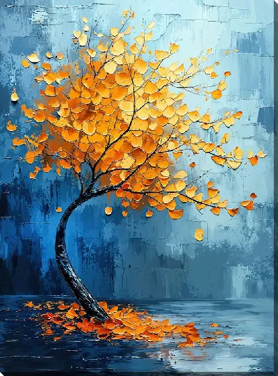 Картина маслом Арт природа деревьев №26