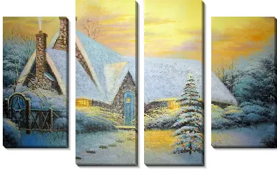 Картина Зимний пейзаж (Winter landscape) №11