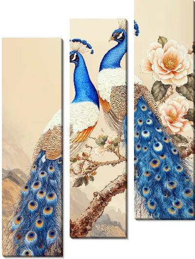 Модульная картина Павлин №23