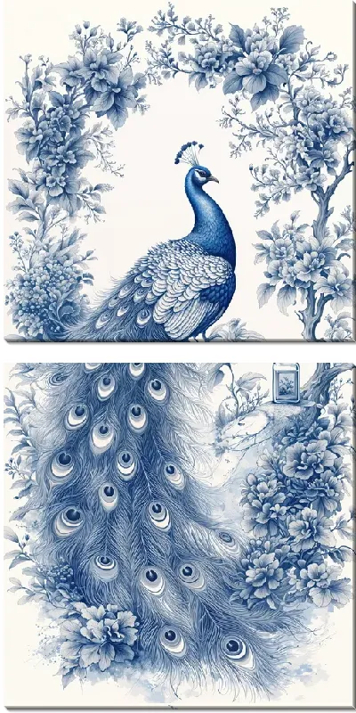 Модульная картина Павлин №31