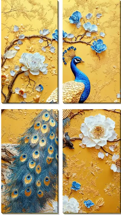 Модульная картина Павлин №40
