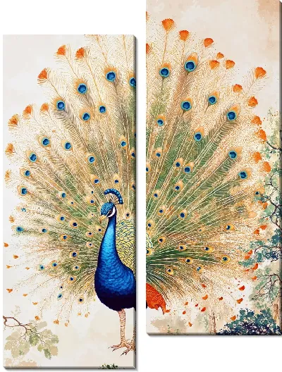 Модульная картина Павлин №44