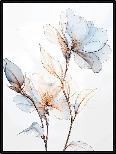 Картина Прозрачные цветы №2