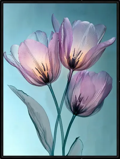 Картина Прозрачные цветы №7