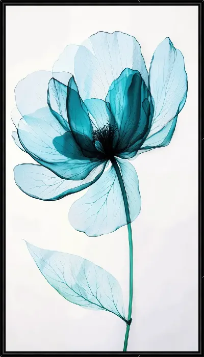 Картина Прозрачные цветы №13