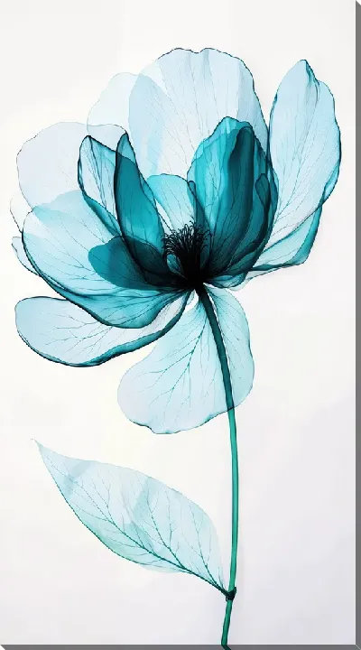 Постер Прозрачные цветы №13
