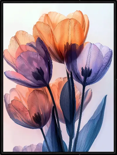 Картина Прозрачные цветы №22