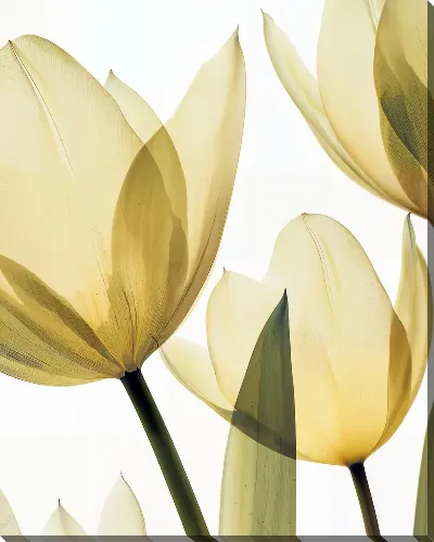 Картина маслом Прозрачные цветы №29