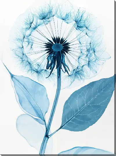 Картина маслом Прозрачные цветы №32