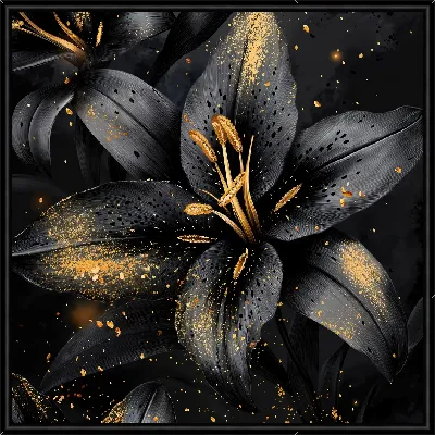 Черный цветок №35