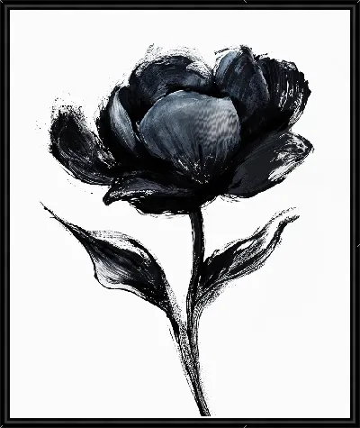 Черный цветок №43