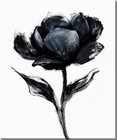 Черный цветок №43