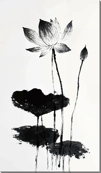 Постер Черный цветок №44