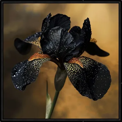 Черный цветок №46