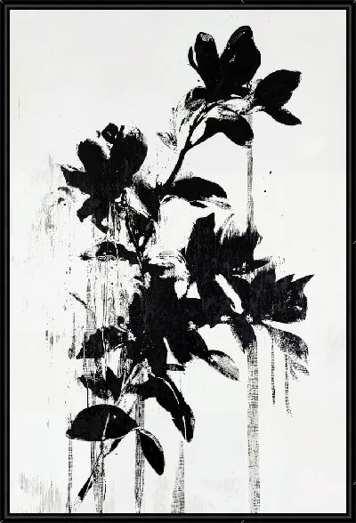 Картина Черный цветок №48