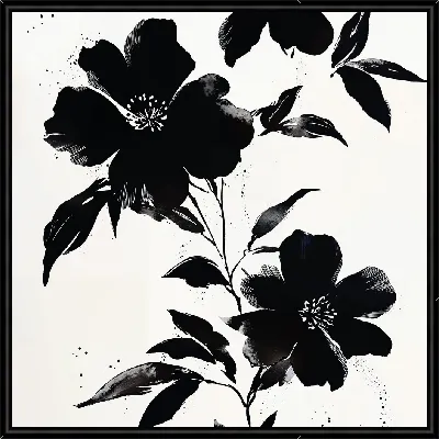 Черный цветок №52