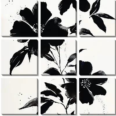 Черный цветок №52