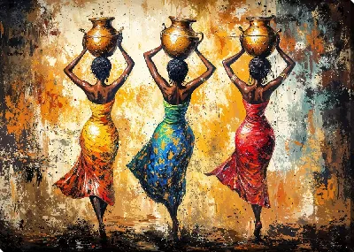 Картина маслом Стильные африканки №37