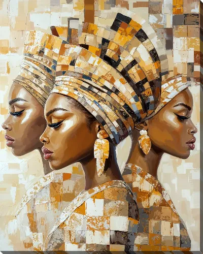 Картина маслом Стильные африканки №41