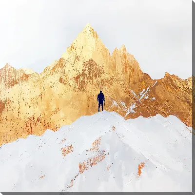 Картина маслом Золотые горы №26