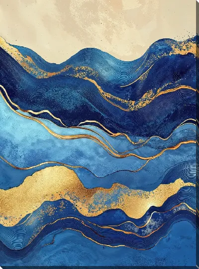 Картина маслом Золотые горы №28