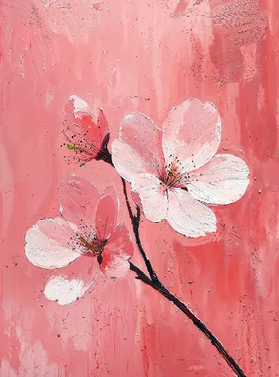 Плакат Розовые цветы №10