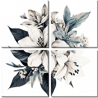 Цветы и листья №3