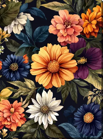 Постер Цветы и листья №5