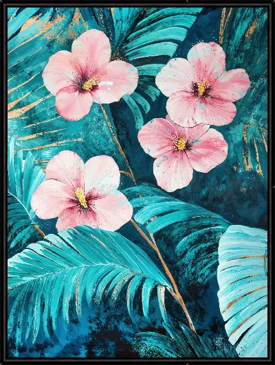 Картина Цветы и листья №8