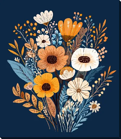 Цветы и листья №16