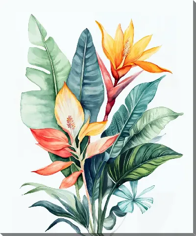 Постер Цветы и листья №19