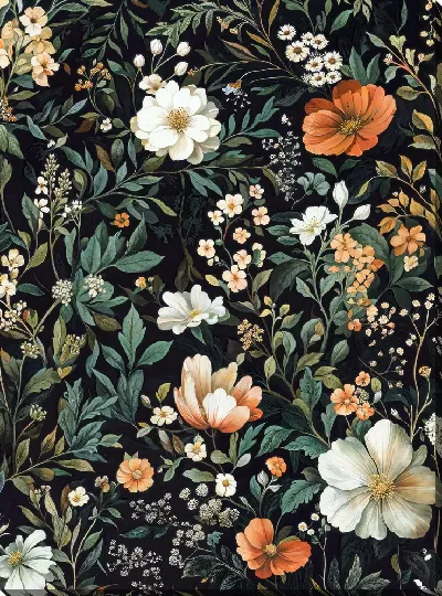 Постер Цветы и листья №32