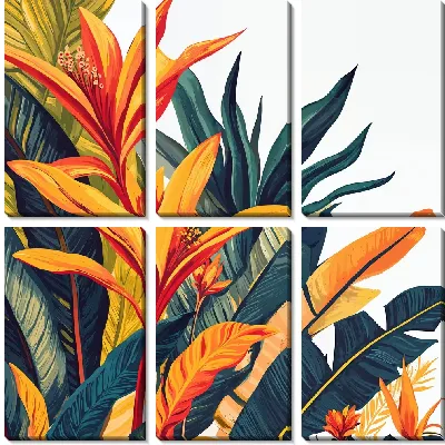 Цветы и листья №34