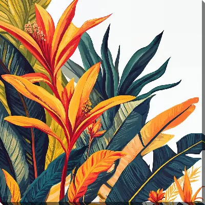 Цветы и листья №34