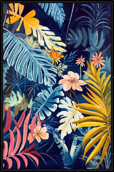 Картина Цветы и листья №35