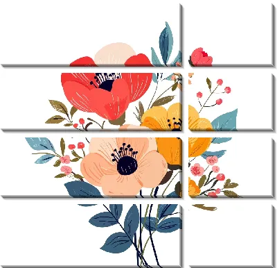 Цветы и листья №38