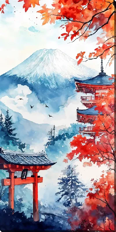 Картина маслом Японский стиль №6