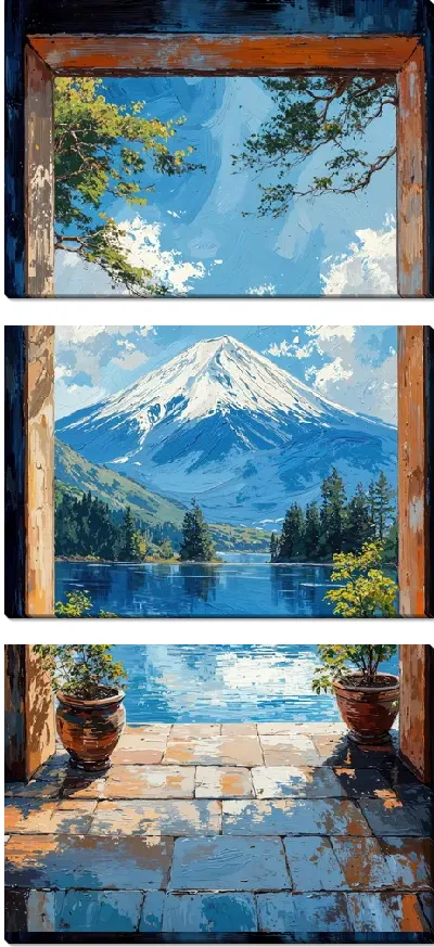 Модульная картина Японский стиль №12